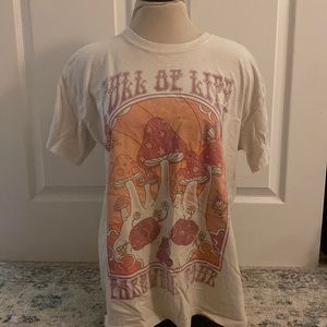 OVERSIZED Mushroom Trippy Vintage Graphic Tee